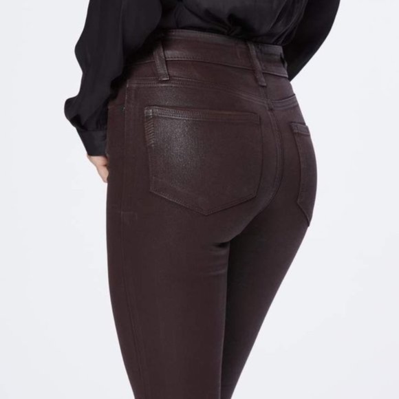 PAIGE Women's Skinny Jeans in Dark Brown - Picture 2 of 7